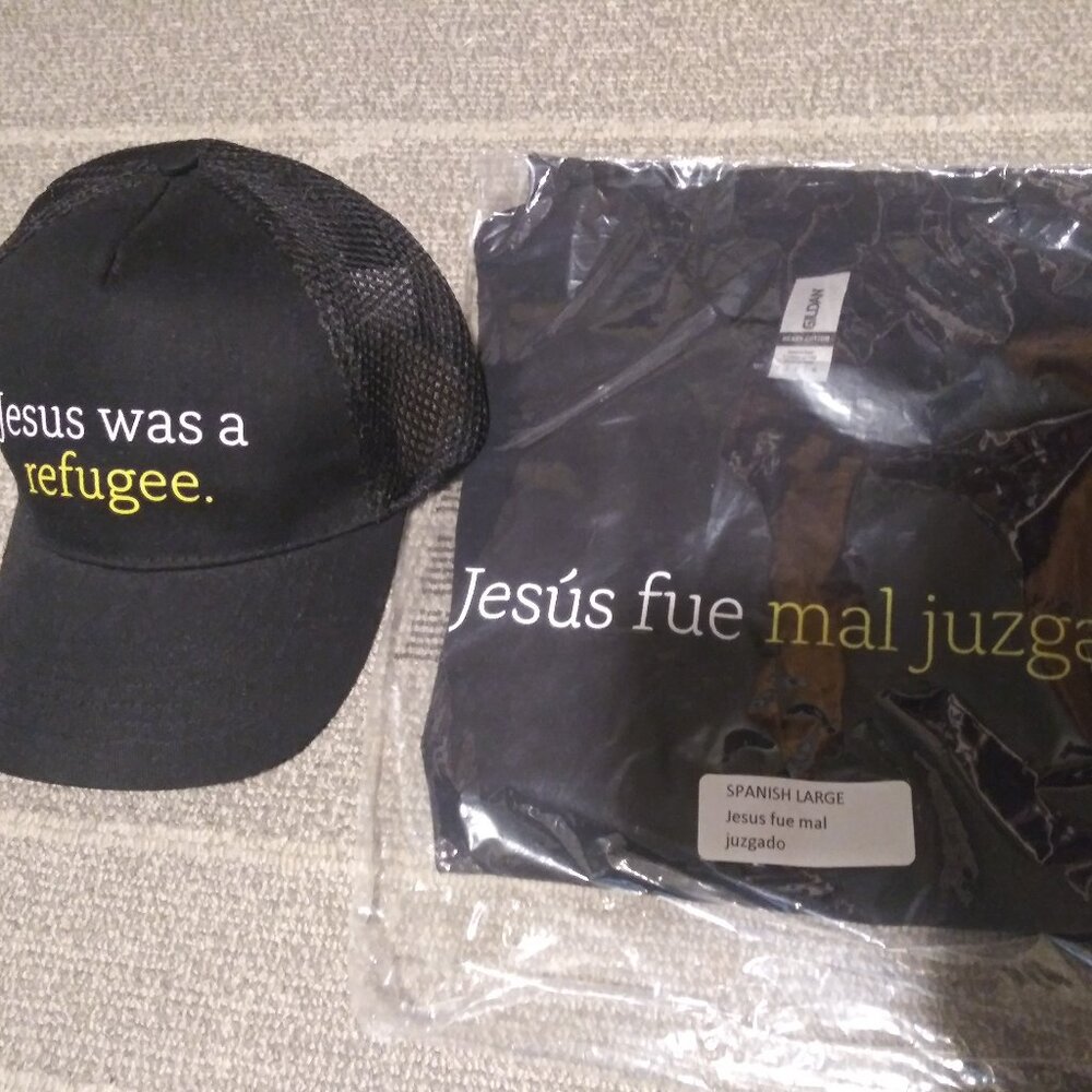 Jesus t-shirt and hat